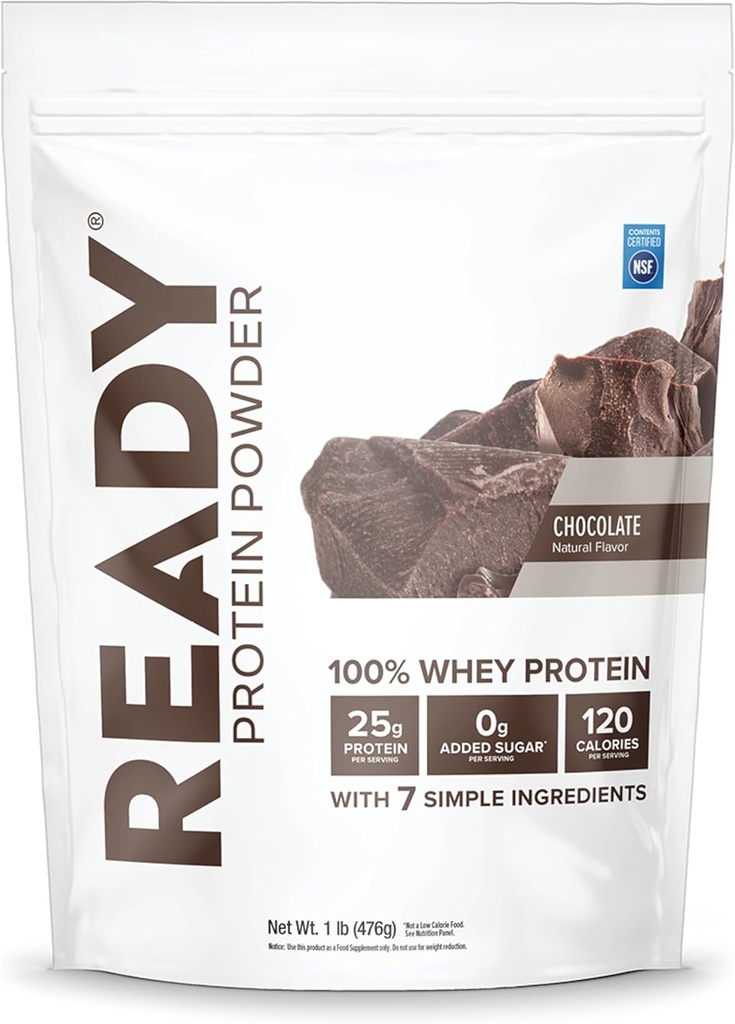 Gatavs® proteīna pulveris – 25g sūkalu proteīna, 120 kalorijas, 0g pievienotā cukura – 7 vienkāršas sastāvdaļas – bez mākslīgām piedevām – bez lipekļa, tīras un dabīgas – Šokolāde (1 putra maiss)