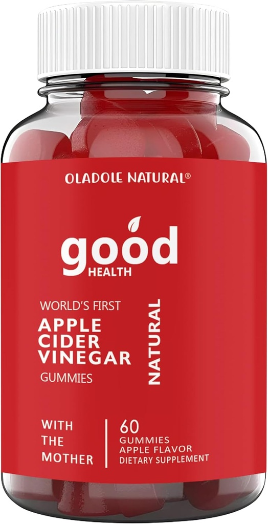 Oladole Ābolu sidrs Etiķis Gumijas ar māti - 60 Gumijas 