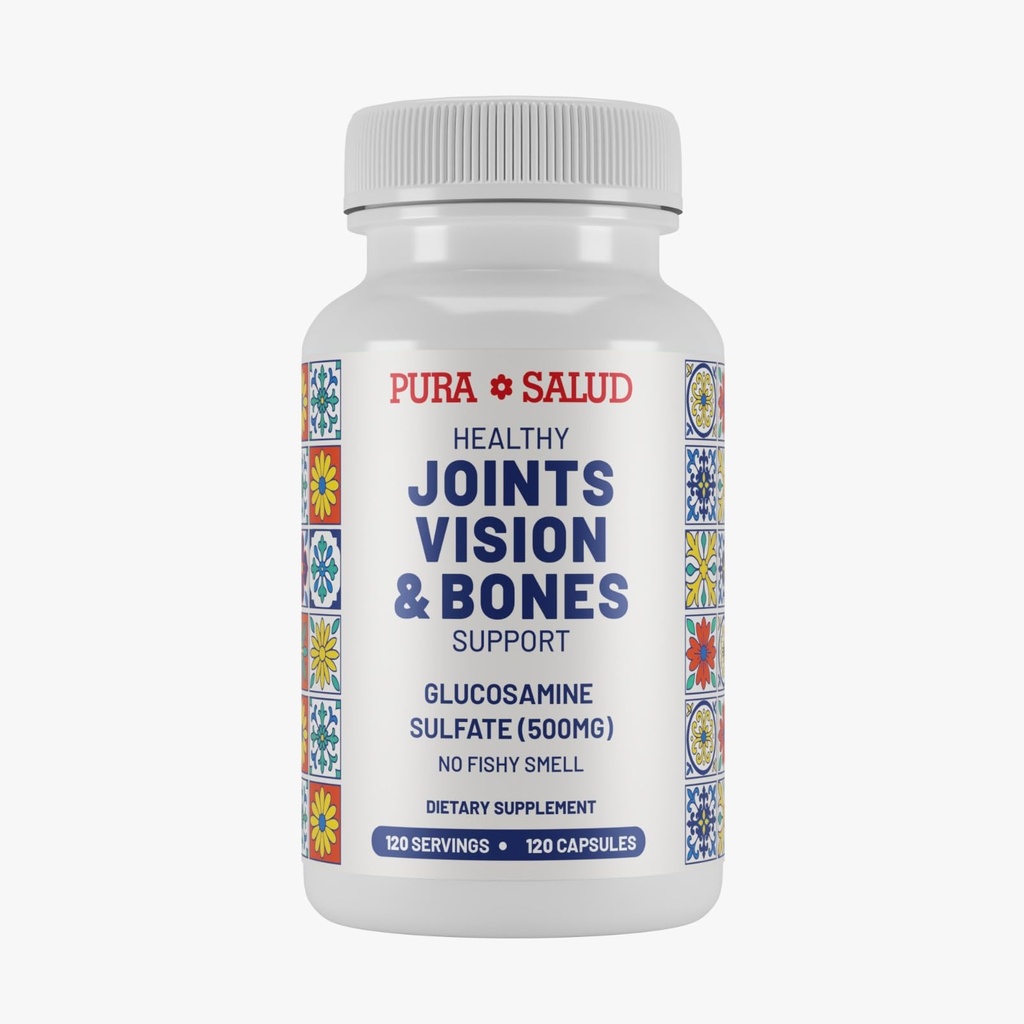 Basic Brands Pura Salud Pureflex Glikozamīna sulfāts 500mg, 120 skaitļa (1. iepakojums)