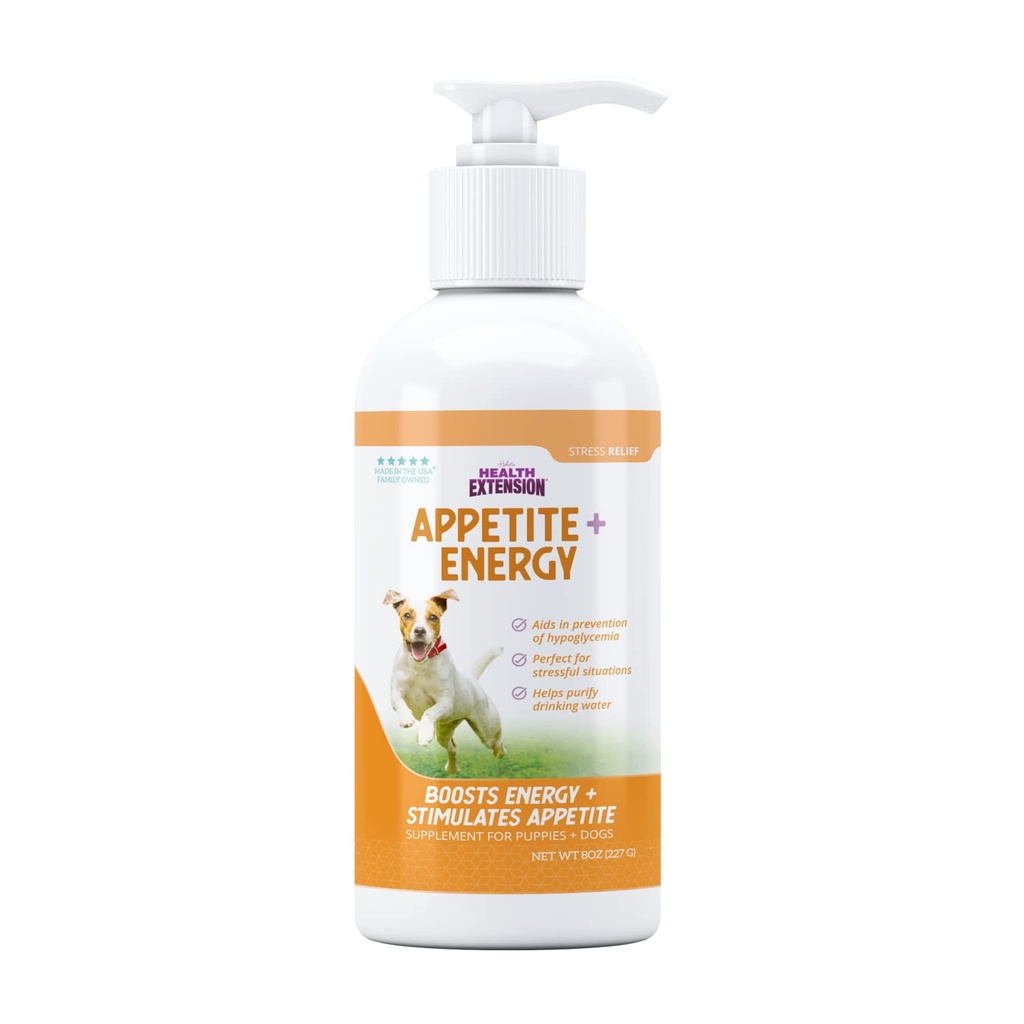 Veselības Extension Stress Relief papildinājums suņiem, 8oz - apetītes un enerģijas Boost, novērš hipoglikēmiju, bagātināts ar vitamīnu B