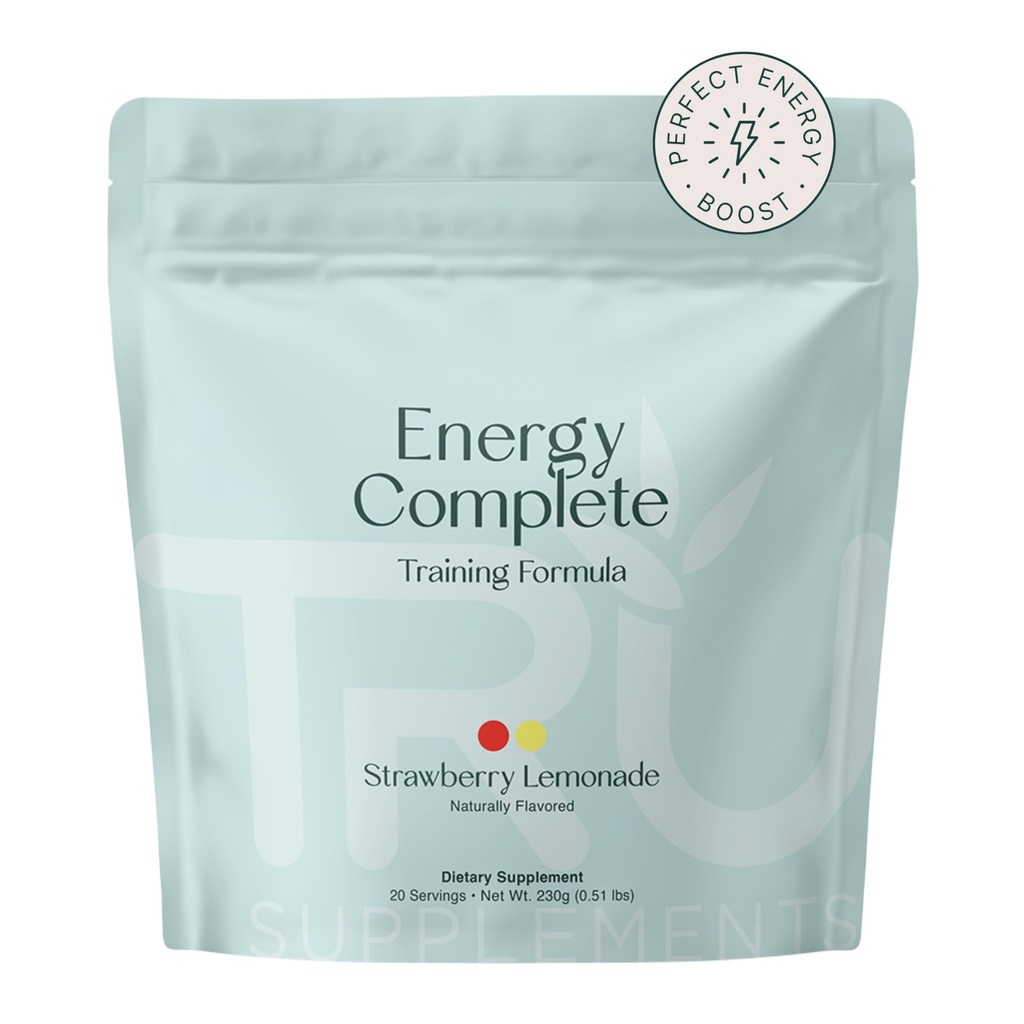 TRU papildinājumi enerģija, pirms treniņa Formula, Vegan Friendly, Nav džitri, Uzlabot Workout veiktspēju, Dabīgi Ieguva Flavors, 20 Kalpo (Zemeņu Lemonāde)