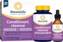Atjaunot dzīvi Pieaugušo tīrīšana - CandiSmart - 15 dienu Rauga tīrīšanas programma - 2- Part Kit - Gluten & Dairy Free - 60 Veģetārās kapsulas + 1 Fl. Oz. Tincture