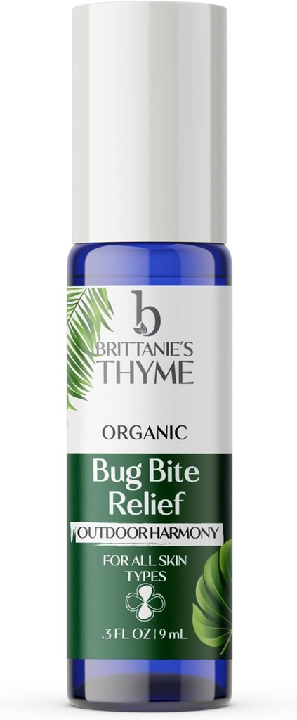 Brittanie's Thyme Organic Bug Bite Relief - .3oz (1. iepakojuma) – Ātri Relief no stings, Bites, Skreps un Minor Burns