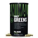 Dzīvnieku dienas zaļās tabletes - Kale, kviešu zāle, Alfalfa & More - ērta prebiotika un probiotika Superfood Blend for Superior Digestion, Gut Health, un Immunity vīriešiem un sievietēm - 30 dienu piegādes