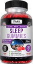 Kaya Naturals Melatonin Gumies (26mg) Veselības Papildinājums & Miega Atbalsts pieaugušajiem, palīdz jums Fall Asleep Protams, vitamīns B6 Gumies - 60 Gummy Vitamīni sievietēm un vīriešiem - 30 dienu piegādes
