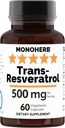 Trans Resveratrol 500 mg - 60 Veg kapsulas     - 250 mg katrā kapsulā - 2. izmēra kapsulas: 500 mg - 30 Pasniedzieni