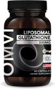 OMVI formulas, liposomālās glutationa kapsulas, superior absorbcija, spēcīgs antioksidants, aknu detokss, imūns pastiprinātājs, antioksidantu papildinājums enerģijai, smadzenēm, ādai, aknu veselībai (500 mg, 60 kapsulas)