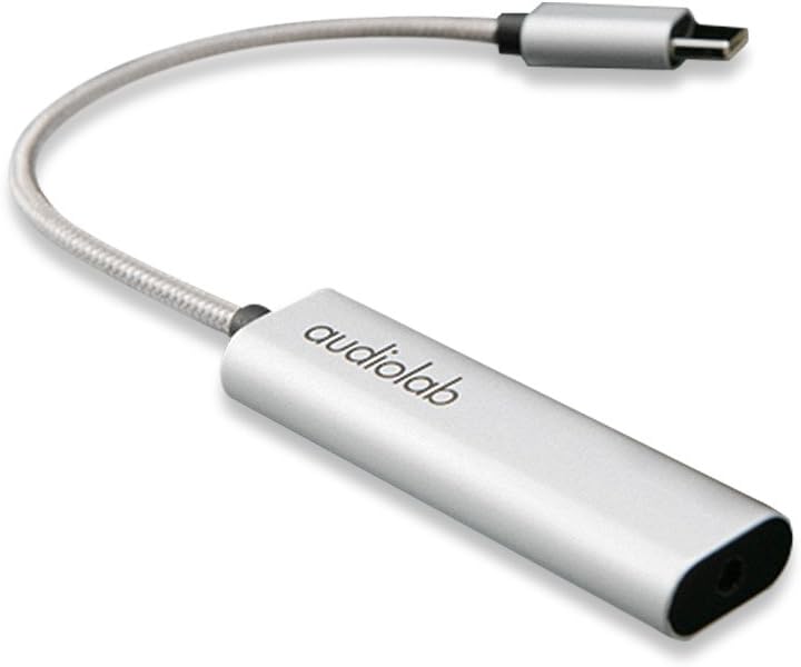 Audiolab portatīvais austiņu pastiprinātājs Audio Powered USB DAC Austiņu pastiprinātājs tālrunim (Android,USB-C Port)