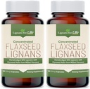 Lignans for Life Linxeed Lignans suņiem + SDG - Omega 3 Taukskābes, augsts Fiber Antioksidanti palīdz uzlabot shiny Coat, gremošanas un sirds veselība Lignans, 35mg, 90 Linxeed kapsulas, 2 iepakojums