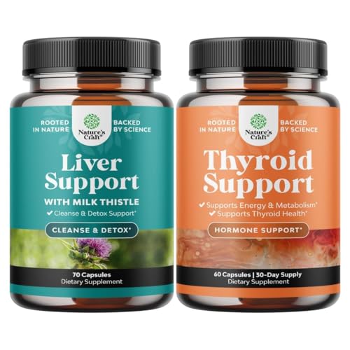 Aknas saišķis Attīra Detox & Remonts Formula un Herbal Vairogs Atbalsts komplekss - ar Milk Thistle Dandelion Saknes Turmeric un Artichoke ekstrakts - Mood uzlabotāja enerģijas papildinājums vairogdziedzera veselības
