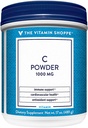 Vitamīnu veikals C vitamīna pulveris 1,000MG, antioksidants, kas atbalsta imūno un sirds un asinsvadu veselību (17 operācijas pulveris)