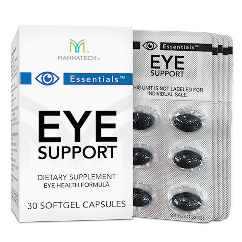 Mannatech acu aprūpes papildinājums, atbalsta vispārējās acu veselības redzes aprūpes papildinājums w/Lutein & Zeaxanthin. Acu atbalsts 30 Softgels.