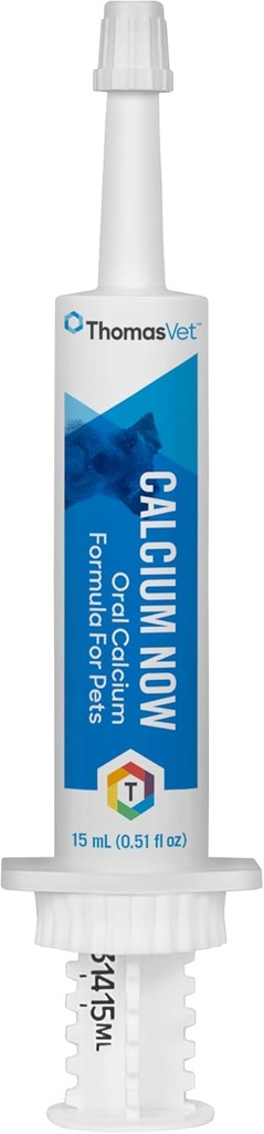 Thomas Pet Kalcijs tagad - ātra absorbcija, orāls kalcija papildinājums suņiem un kaķiem - par Whelping, Queeding, Nāsis un kalcija deficīts - 15 ml (0,51 fl oz)