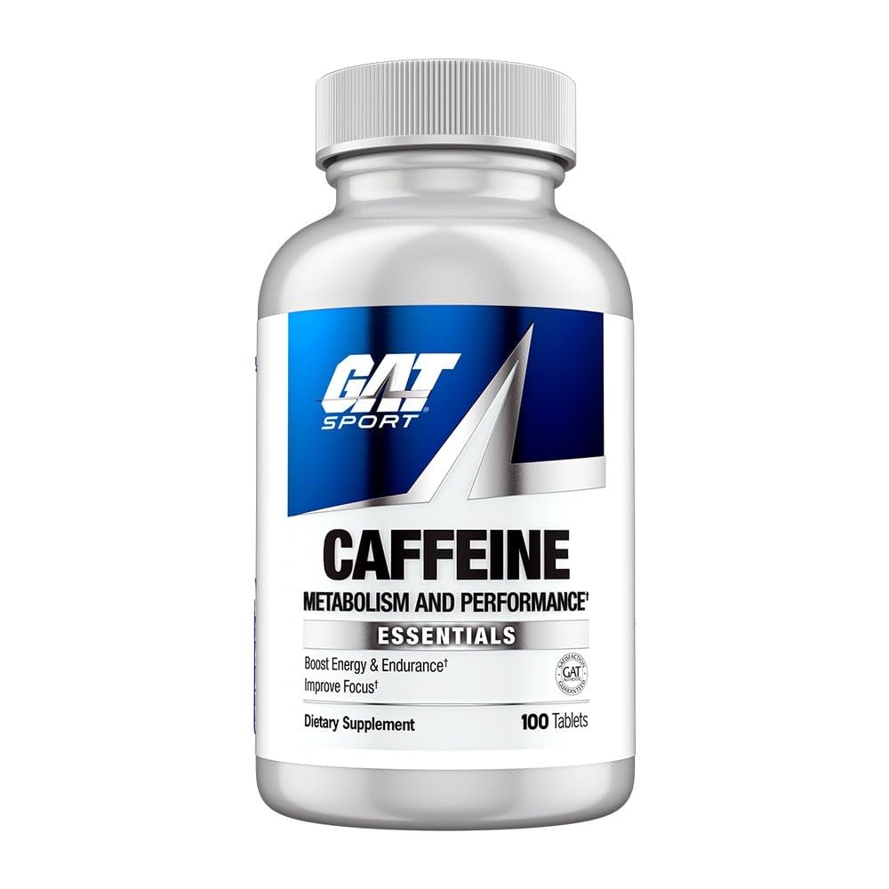 GAT Sports Essentials Kofeīns Metabolisms un veiktspēju, 100 tabletes