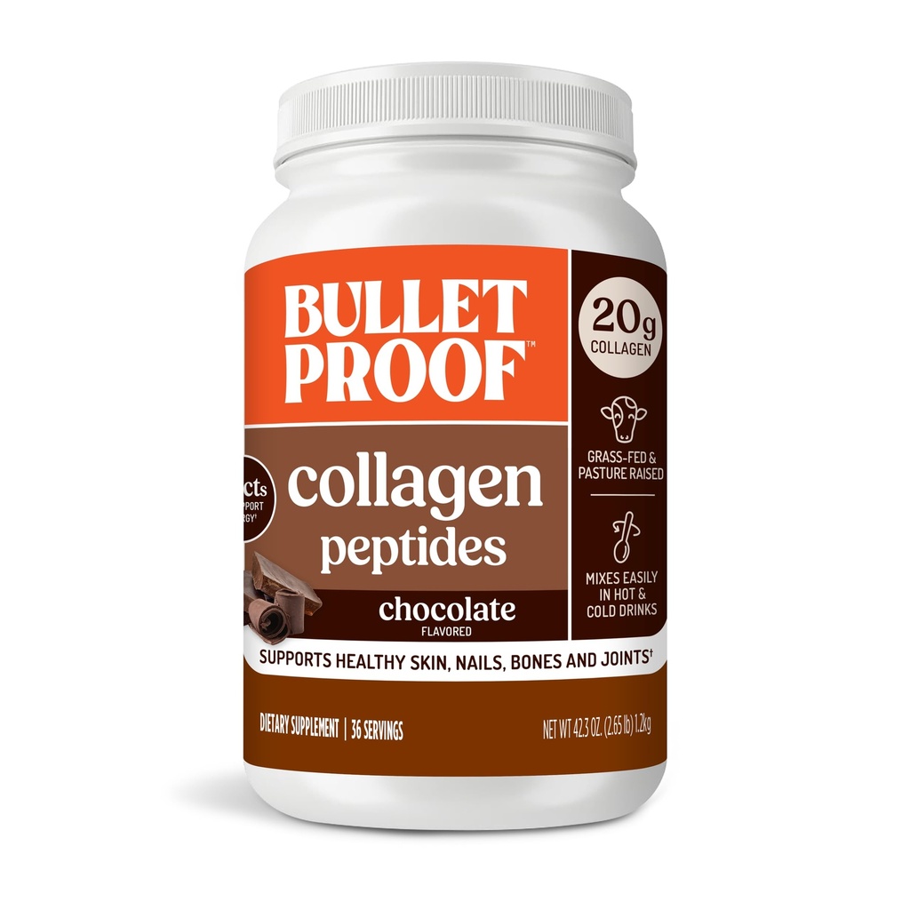Šokolādes kolagēna proteīna pulveris ar MCT eļļu, 19g proteīnu, 42.3 Oz, vērtības lielums, kolagēna peptīdi un aminoskābes veselīgai ādai, kauliem un locītavām