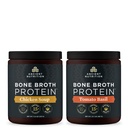 Ancient Nutrition Kaulu Broth Protein Pulveris, Vistas zupa, 15 Kalpojumi + Kaulu Broth Protein Pulveris, Tomātu Baziliks, 15 Kalpojumi