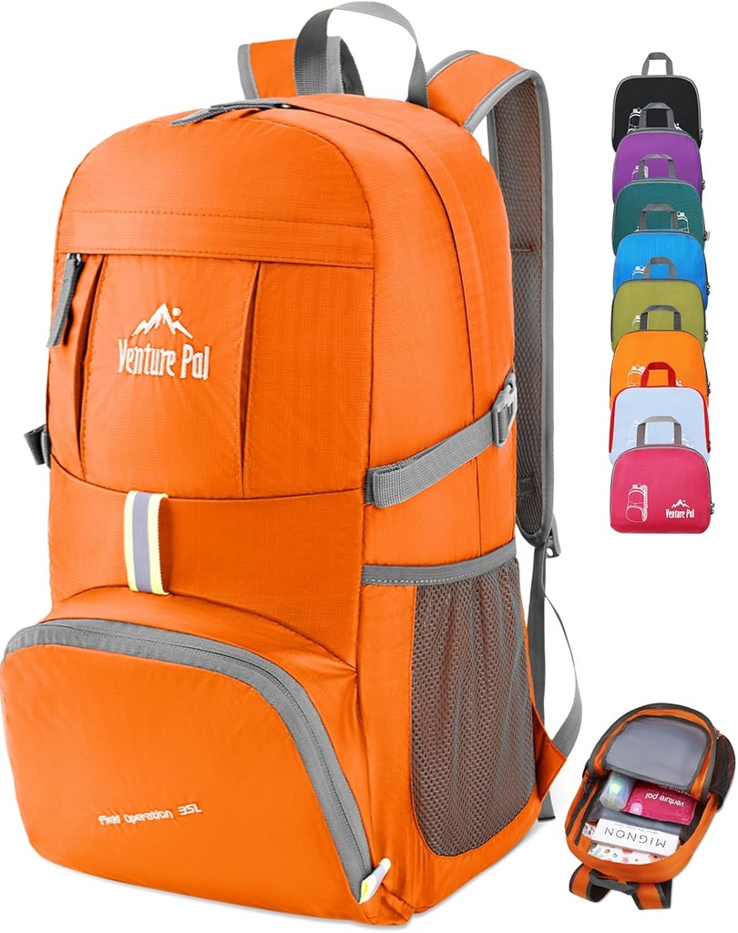 Venture Pal 35L Ultralight Viegls Saliekams Saliekams Travel Camping Pārgājienu Āra sporta mugursoma Daypack