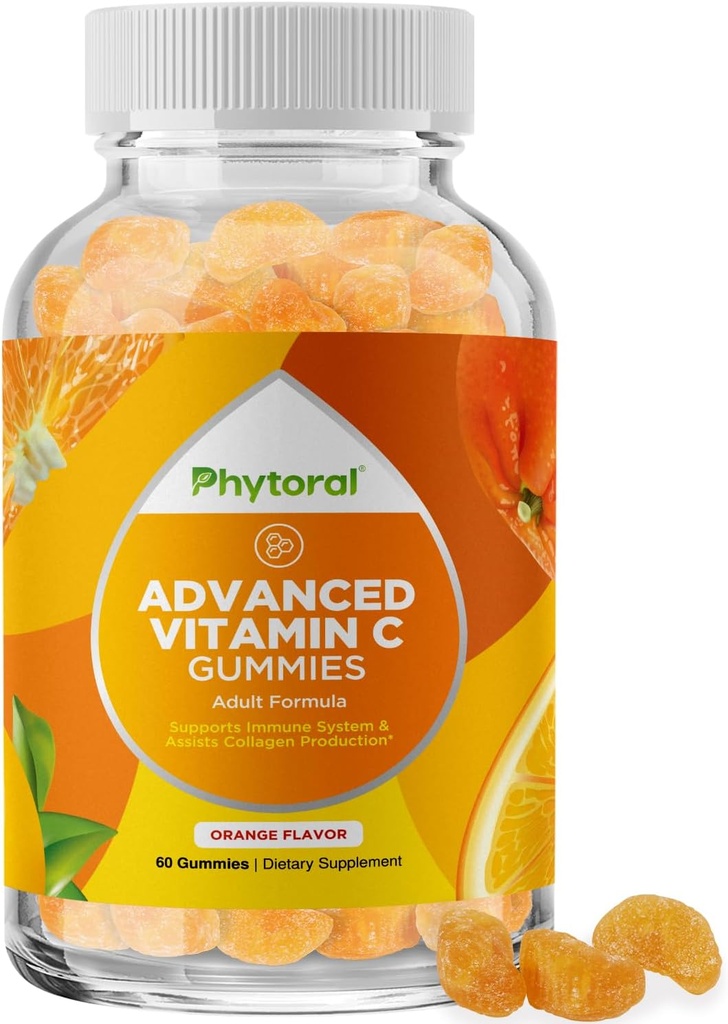 Fitorālie dabīgie C vitamīns Gumijas pieaugušajiem - augsts potences C vitamīns Imūnsupport Gumijas - askorbīnskābe Košļājamā imūnā revakcinācija pieaugušajiem ar spēcīgiem smadzeņu vitamīnu bagātinātājiem