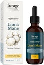 Lion’s Mane Tincture, ar Premium sēņu ekstraktu, atmiņas uzlabošanai un nervu atbalstam, Dual Extract, bez alkohola, 60 ml