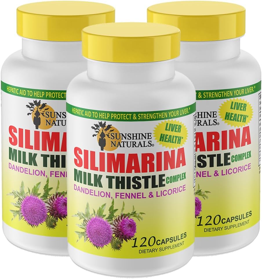 Sunshine Naturals Piena daiviņu komplekss. Aknu veselības atbalsts, detoksikācijas, antioksidantu aizsardzība, un dabas aknu funkcijas uzlabošana. Veicina Gremošanas veselība. 600 mg. 120 Kapsulas. Iepakojumā pa 3.