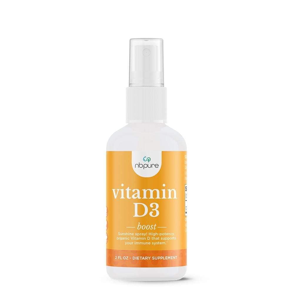 nbpure Organiskais vitamīns D3 Izsmidzinātājs - augstas potences šķidrums 1000IU Per Servē sievietēm, vīriešiem, bērniem - Holekalciferola „Sunshine” papildinājums - Viegli lietojams, Ģimenes Draudzīgi, On-The-Go Travel