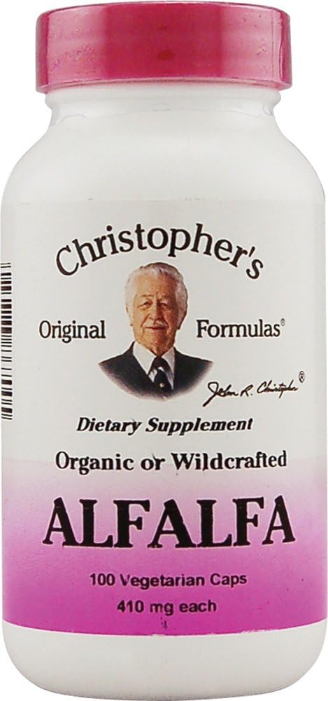 Kristofera Alfalfa - 410 mg - 100 Veģetārās kapsulas
