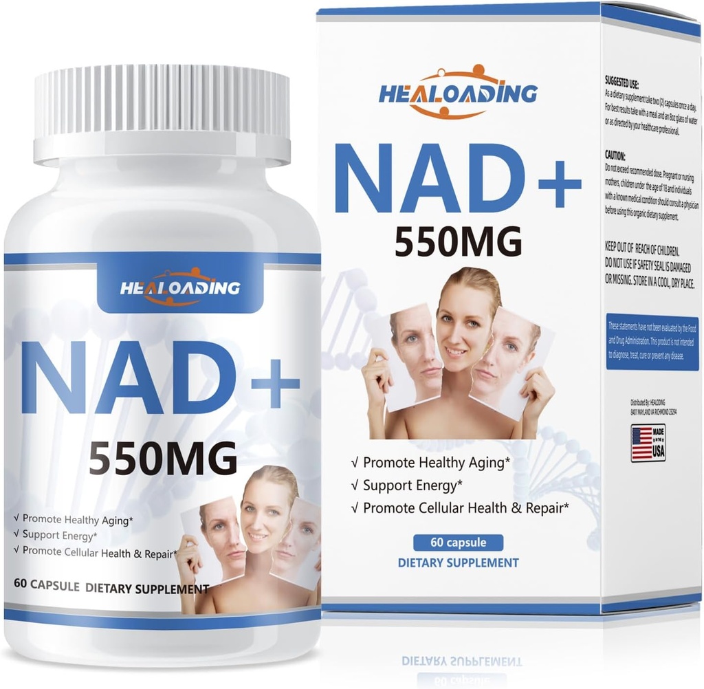 NAD Papildinājums liposomu sievietēm: NAD+ Papildinājums ar Resveratrol 550MG Support Cellular Repair Support Energy and Healthy Aging