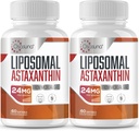 Liposomālais astaksantīna papildinājums 24MG, maksimālā absorbcija, antioksidants spēcīgāks par VIT C, bez GMO un glutēna - 120 softgeli(4 mēnešu piegādes)