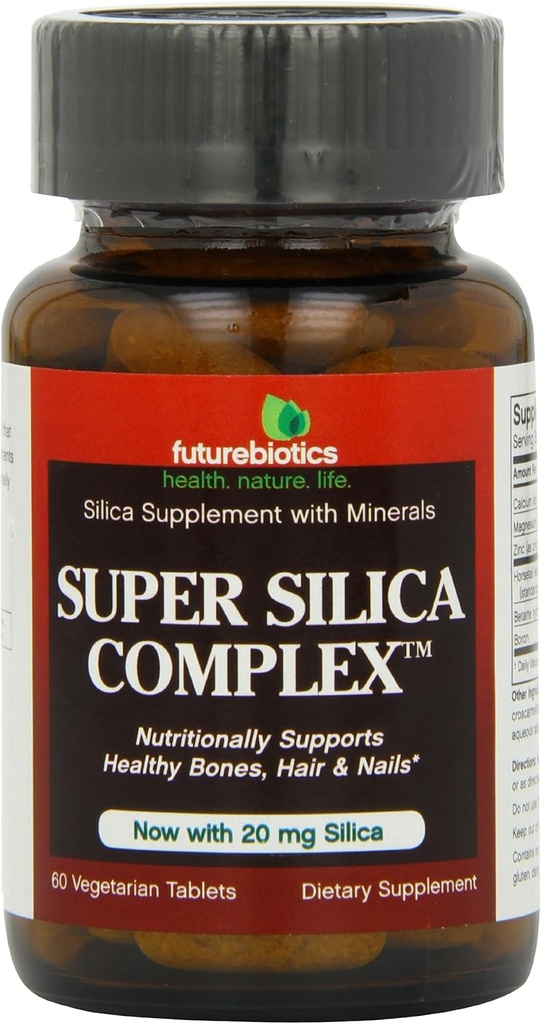 Futurebiotics Super Silica Complex, Veg-Tablets, 60-Count (iepakojums no 2)