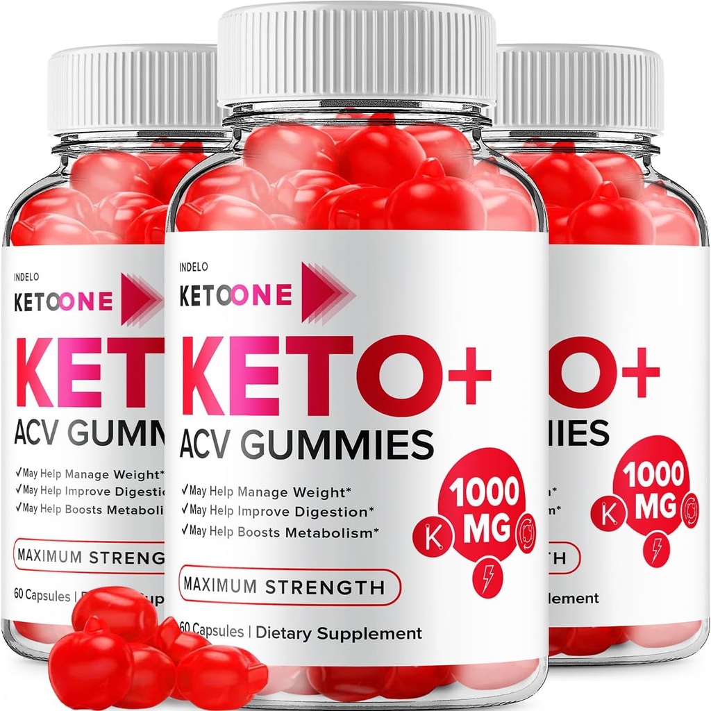 (3 Pack) Keto One Gumies Advanced Loss - ACV Gumies Maksimālais spēks, Keto One Keto Plus ACV Svara vadība Gumies Apple Sidra Etiķis, Keto One Gumies Reviews B12 Keto+ACV (180 Gumies)