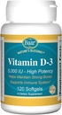 Baar D- 3 vitamīns, 5 000 SV, 120 softgeli
