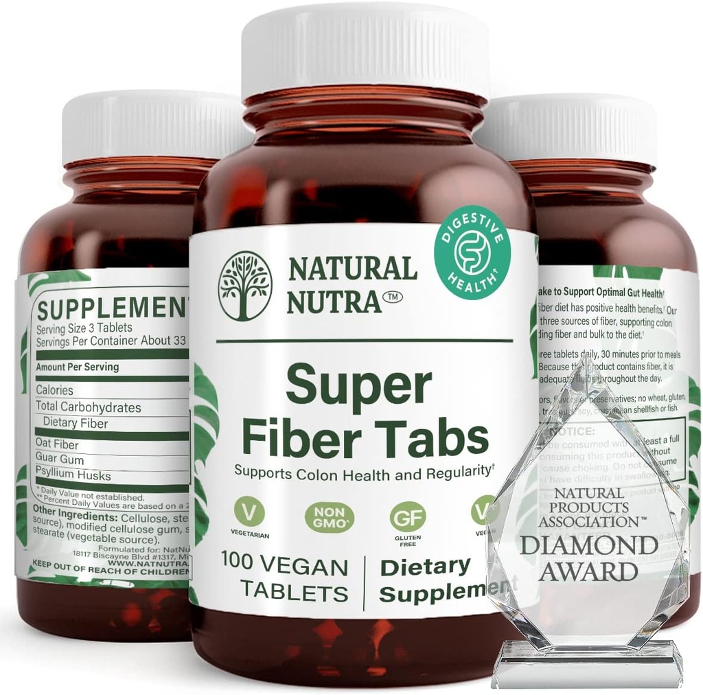 Dabas Nutra Super Fiber papildinājums, veicina gremošanas un sirds un asinsvadu veselība, pārvaldība svars, aizsargā ādas veselību, pastiprināt sirds veselību un imūnās sistēmas, ne ĢMO, lipekļa bez, vegan, 100 Vegan