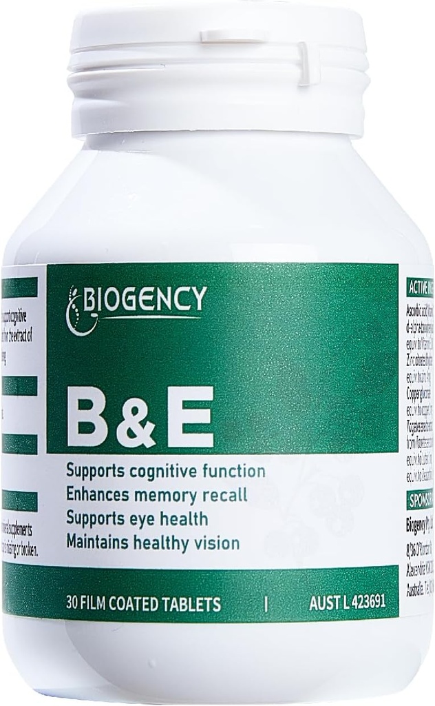 B&E Zeaxanthin + Lutein Eye Care Vitamin Supplement - 1 Pack 30 Tablets Protects and Enhances The Overall Eyes Health Natural Ingredients, Gluten-Free Vegan-Friendly, for Adults and Children