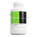 DaVinci Labs Chewable C-300 - C vitamīna papildinājums, lai atbalstītu imūno veselību, holesterīnu un kolagēna ražošanu - ar C vitamīnu, pektīnu un vairāk - bez lipekļa - Ķiršu Flavor - 90 Veģetārās tabletes