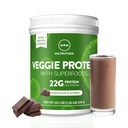 MRM Nutrition Veggie Protein with Superfoods -- Šokolāde aromatizēts - 22g Complete Protein -- > 8.8g Essential Aminoskābes -- 13 superfoods - ar Omega 3s un Omega6s -- Keto Friendly - 30 Servē