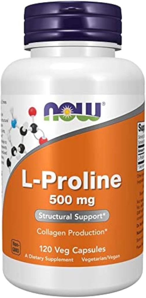 L-prolīns 500 mg - 120 Veg kapsulas ar NOW