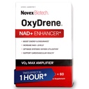 Novex Biotech Oxydrene NAD+ uzlabotājs - Dabisks papildinājums, kas veicina vielmaiņu un sirds un asinsvadu sistēmas atbalstu vīriešiem un sievietēm (60 kapsulas)