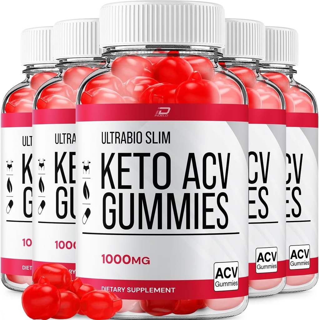 Ultra Bio Slim Keto Plus ACV Gummies Diētiskā Papildinājums - UltraBio Slim Keto Apple Cider Etiķis Etiķis Atsauksmes, Maksimālā stipruma BioSlim Gummies Advanced Svara vadība (5 Pack - 300 Gumies)