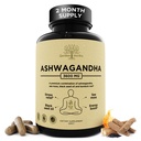 Organic Ashwagandha Root & Irish Sea Moss – 3600 mg Ashwagandha Papildinājums ar melno sēklu eļļu, & Bērda Saknes – Augu papildinājums enerģijai, Calm, Mood, & Wellness, 120 Caps