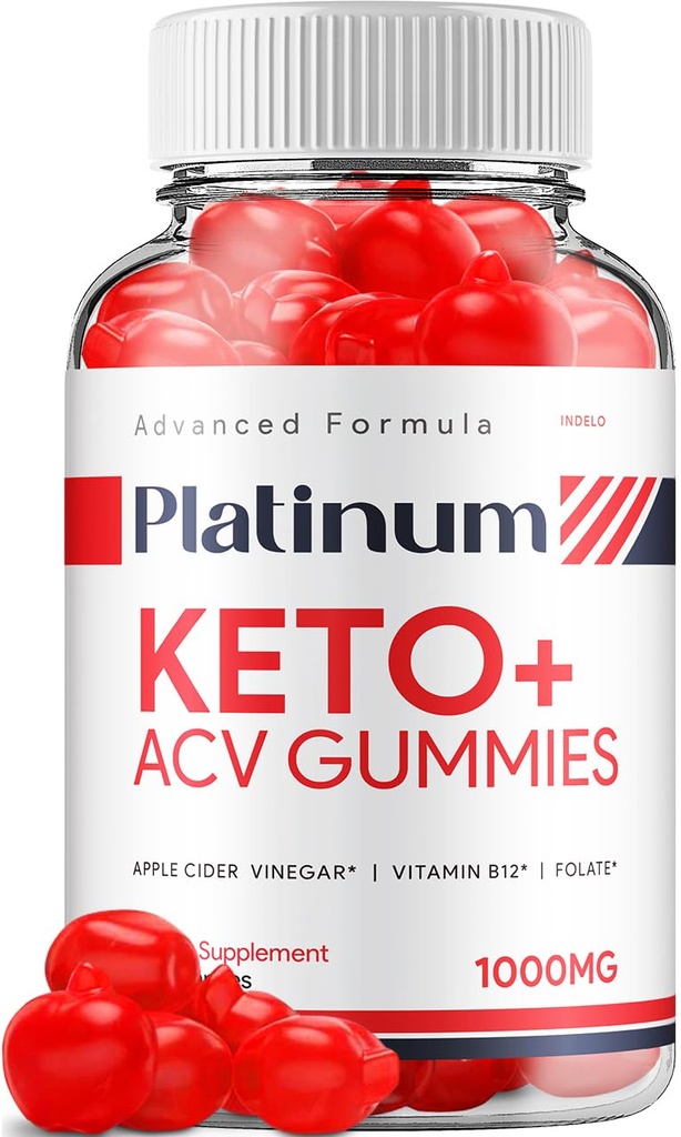 Platinum Keto ACV Gummies - Advanced Formula Platinum Keto Plus ACV Gummies Apple Sidrs Etiķis Platinum ACV Gumies Diētiskās Papildu Atsauksmes Vīriešiem (60 Gumijas)