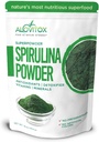 Alovitox Organic Spirulina pulveris ” Nutrient Dense Superfood ar antioksidantiem, proteīniem, A un B vitamīnu, Fiber, Omegas 3, 6 & 9-100% Organic, bez piedevām/krāsvielām, bez glutēna, veganu, ne-ĢMO (1 lb)