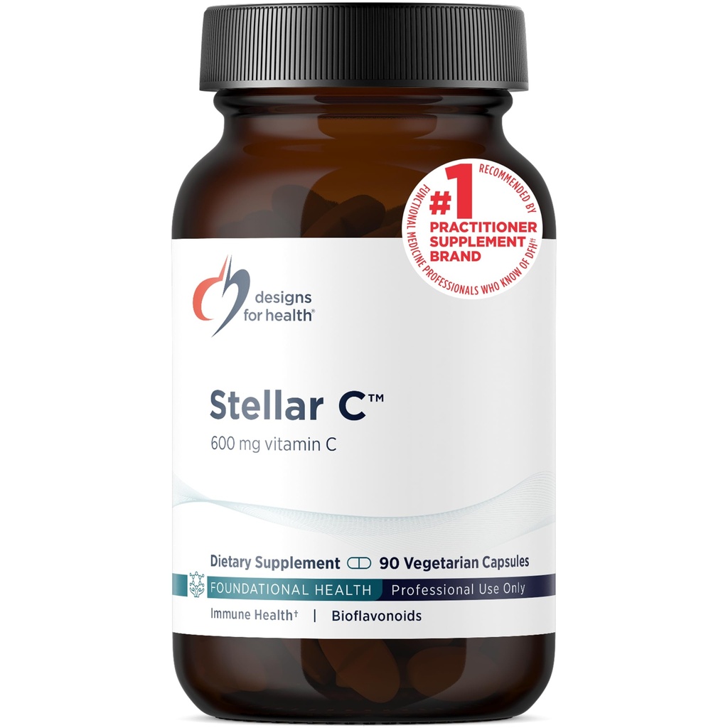 Dizaini veselībai Stellar Vitamīnu C + Quercetin bagātinātāji - Citrus Bioflavonoids + Quercetin ar C vitamīnu un Cinku uzlabota Imūnās atbalsta un optimālu uzsūkšanos (90 kapsulas)
