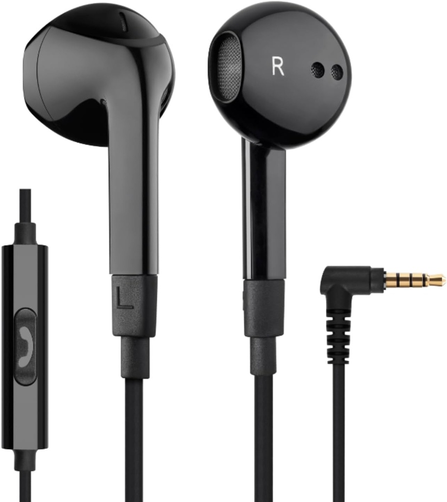 LUDOS FEROX Vadu austiņas austiņās, 5 gadu garantija, austiņas ar mikrofonu, trokšņa izolācija 3.5mm Jack Ausu Buds iPhone, Samsung, Dators, klēpjdators, Bērni, Skolas studenti