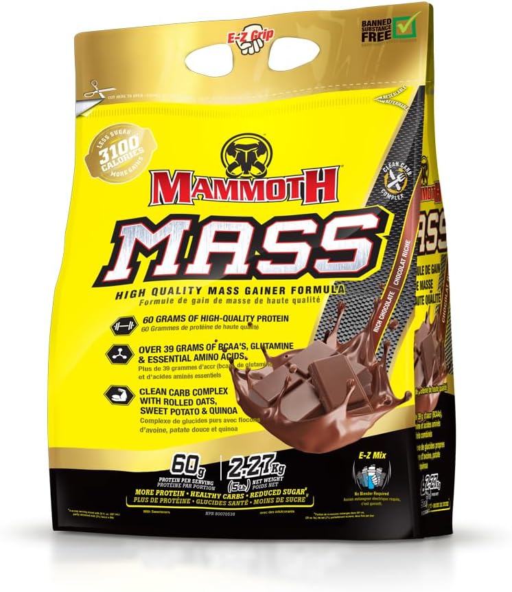 Mammotā masa: Svars Gainer, Augsta Calorie Olbaltumvielas Pulveris Workout Gludināšanas Shack, Zems cukura, Sūkalu Izolāta Koncentrāts, Kazeīna Olbaltumvielas Blend, Svara apmācība, Augsts Olbaltumvielas (šokolāde, 5lb)