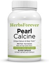 Herbsforever Pearl Calcine kapsulas Kaulu papildinājums veicina veselīgu kaulu un spēcīgu zobu 90 kapsulas