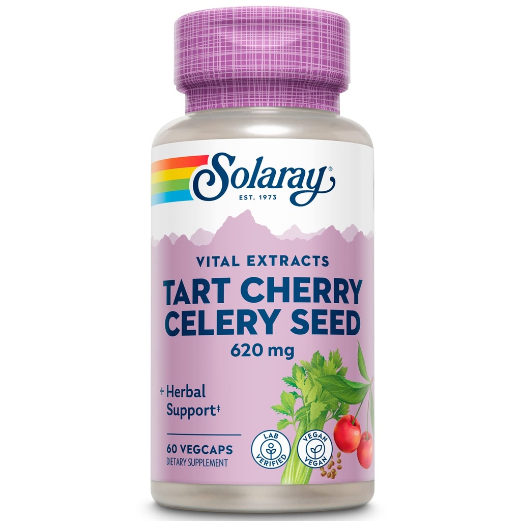 SOLARAY Tart Cherry & Selerijas sēklas 