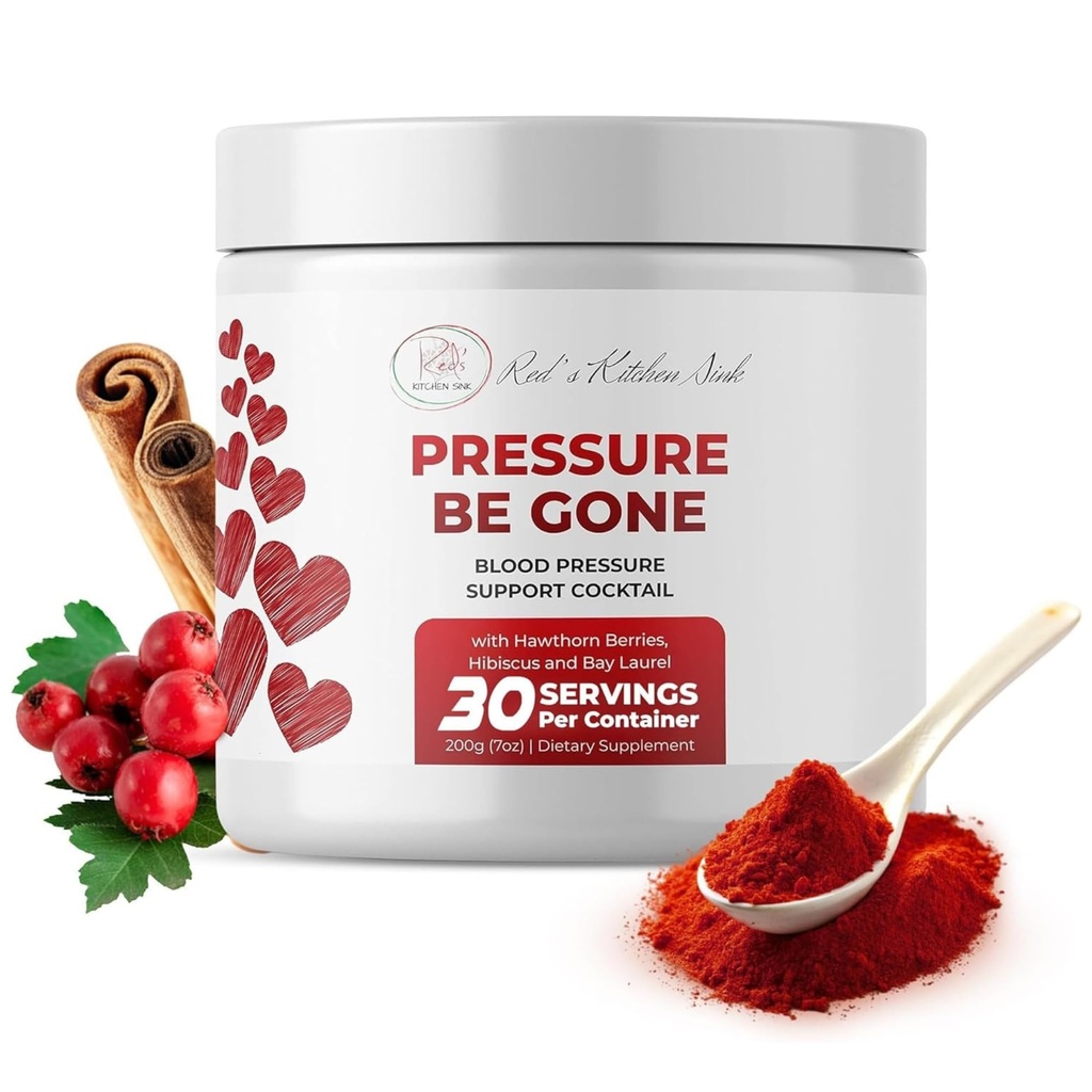 Red's Kitchen Sink Spiediens Būt Gone – Ikdienas Superfood Pulveris Ar Hibiscus, Hawthorn Berry, Bay Laurel, Ginger & More – 200g, 30 dienu piegādes