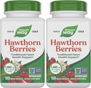 Dabas ceļš Herbal Hawthorn ogas, tradicionālais sirds veselības atbalsts*, 100 Vegan kapsulas (iepakojums May Vary) (2. iepakojums)