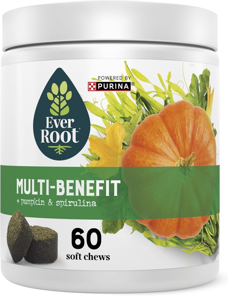 EverRoot By Purina Multi-Benefit Suņu Papildinājumi Soft Chews - 10,6 oz. Tvertne