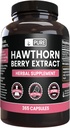 Pure Original Ingredients Hawthorn Berry Extract Nē Magnija vai rīsu filtrācijas, Vienmēr Pure, Lab Verified (365 Kapsulas)